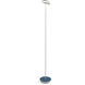 Royyo 45.5 inch 11.00 watt Matte White with Azure Felt Floor Lamp Portable Light
